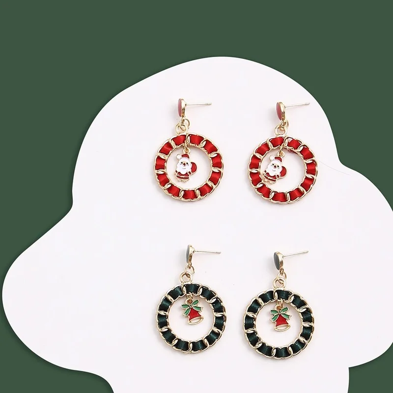 

Рождественские серьги 2021, женские Украшения, индивидуальные, модные тенденции, подчеркивают праздничную атмосферу, изысканные аксессуары