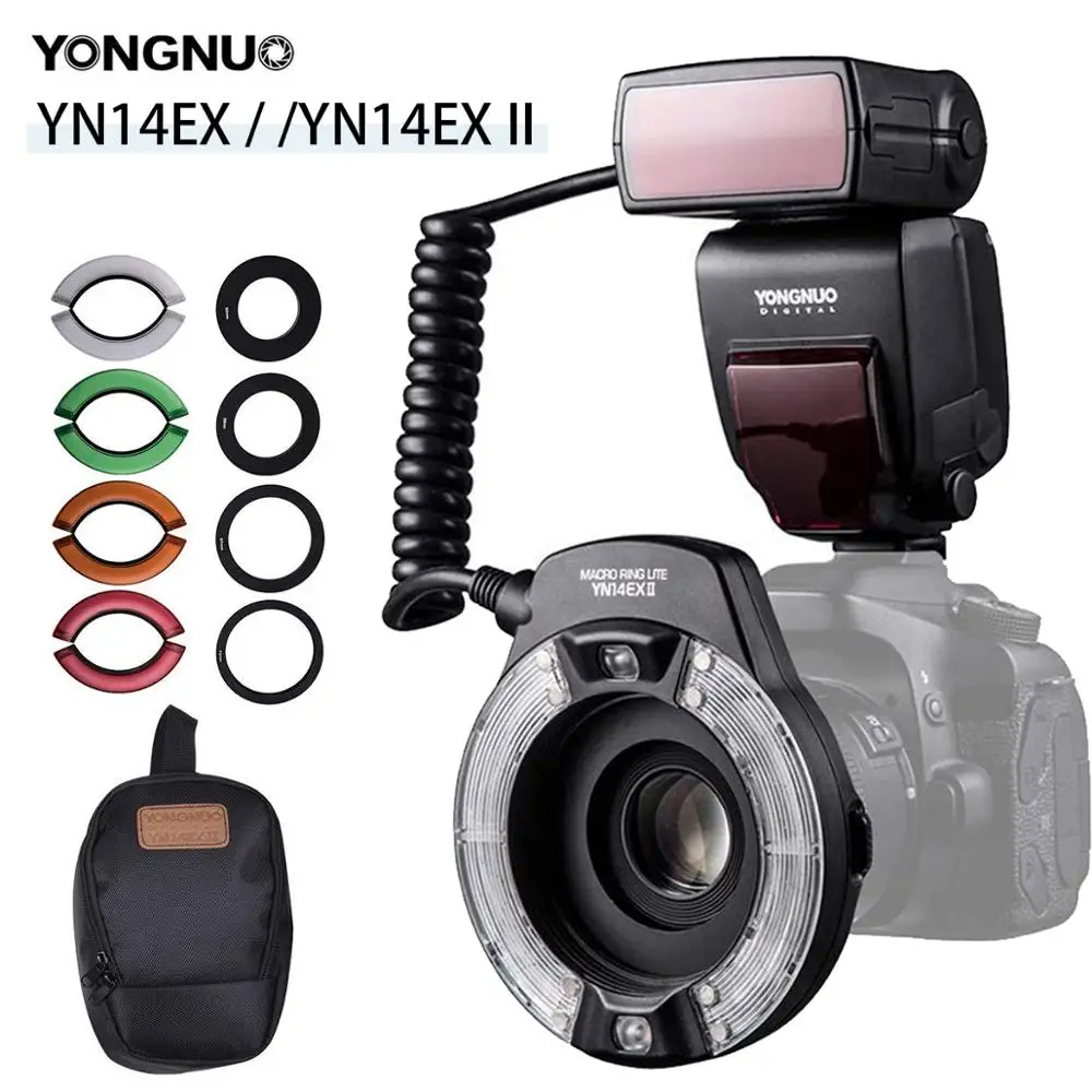 YongNuo YN 14EX II YN14EXII макросъемный кольцевой светильник для вспышки Кольцевая вспышка