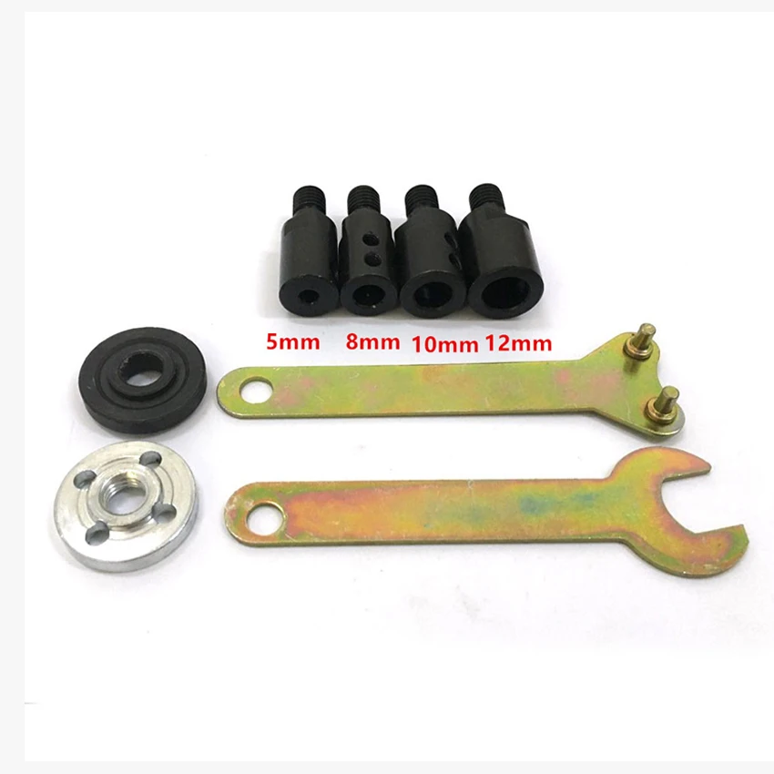

Saw Blade Adapter M10 5/8/10/12mm Drill Spindle Chuck Adapter Grinding Polishing Motor Shaft Connecting Rod Sleeve