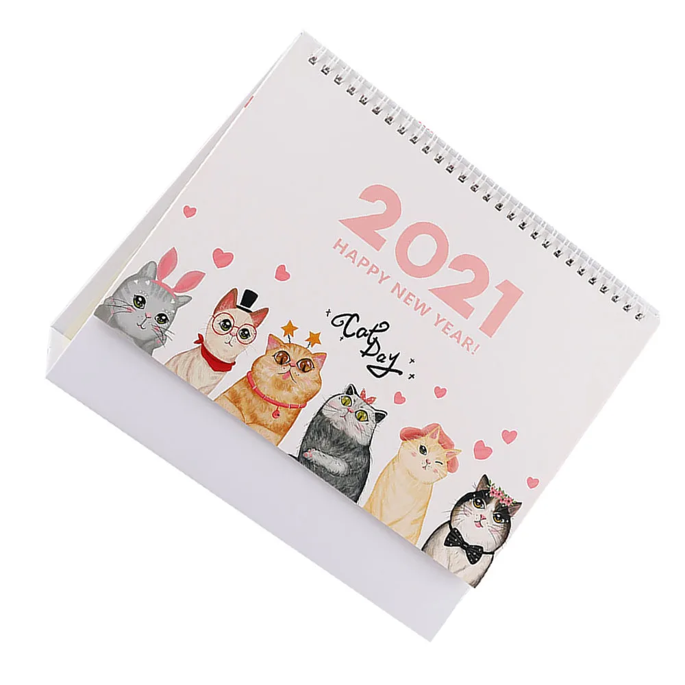 

1Pc 2021 Desk Calendar Practical Planning Calendar Creative Noting Calendar