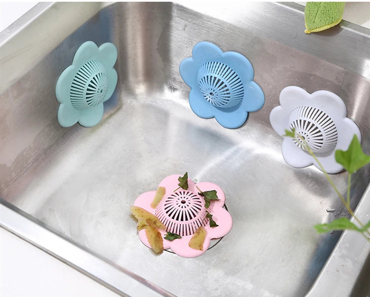 Цветок кухонная раковина утечка фильтр канализационная ванная комната пол слив