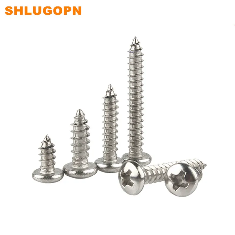 50PCS PRICE STAINLESS STEEL PAN HEAD CROSS SELF-TAPPING SCREW WOODEN USE SMALL | Строительство и ремонт