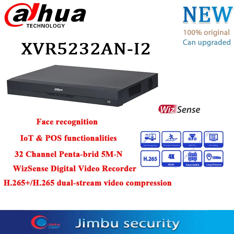 

DAHUA 32-channel XVR5232AN-I2 WizSense digital video recorder supports HDCVI / AHD / TVI / CVBS / IP vide dahua XVR5232AN-I2