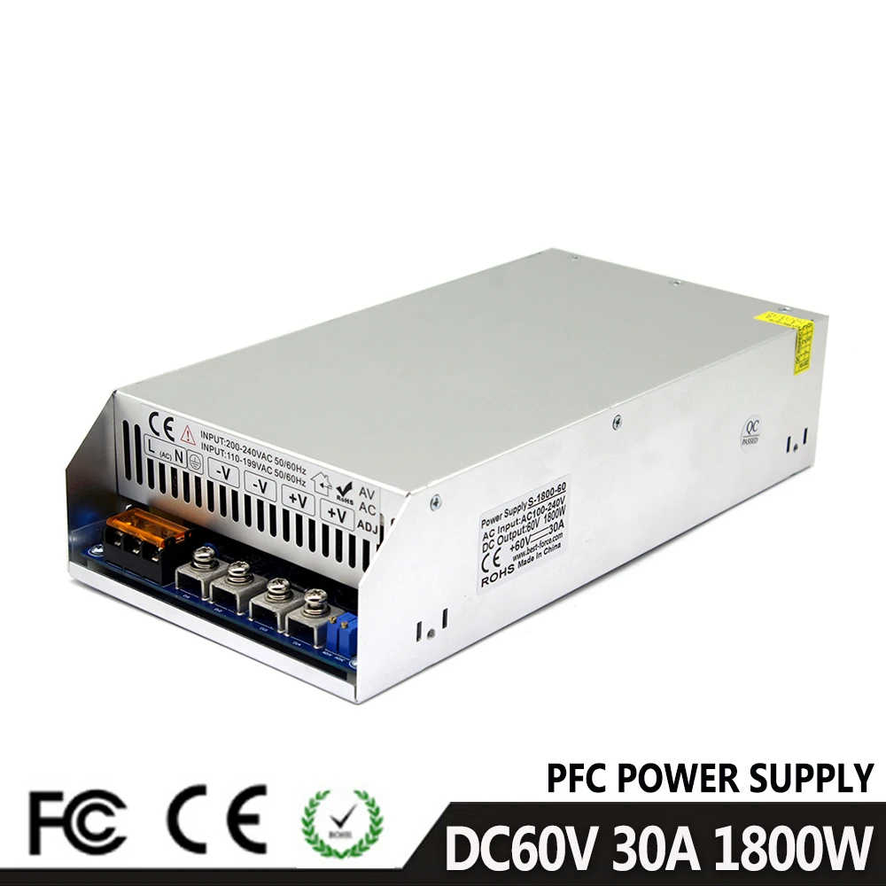 Универсальный импульсный источник питания постоянного тока 60 В 30 А 1800 Вт
