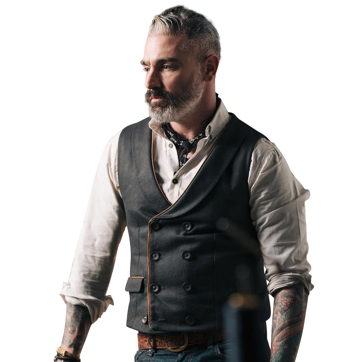 

2021 New Summer Casual Slim Waistcoat Green Business Fashion Men's Solid Color Lapel Double Button Waistcoat for Men