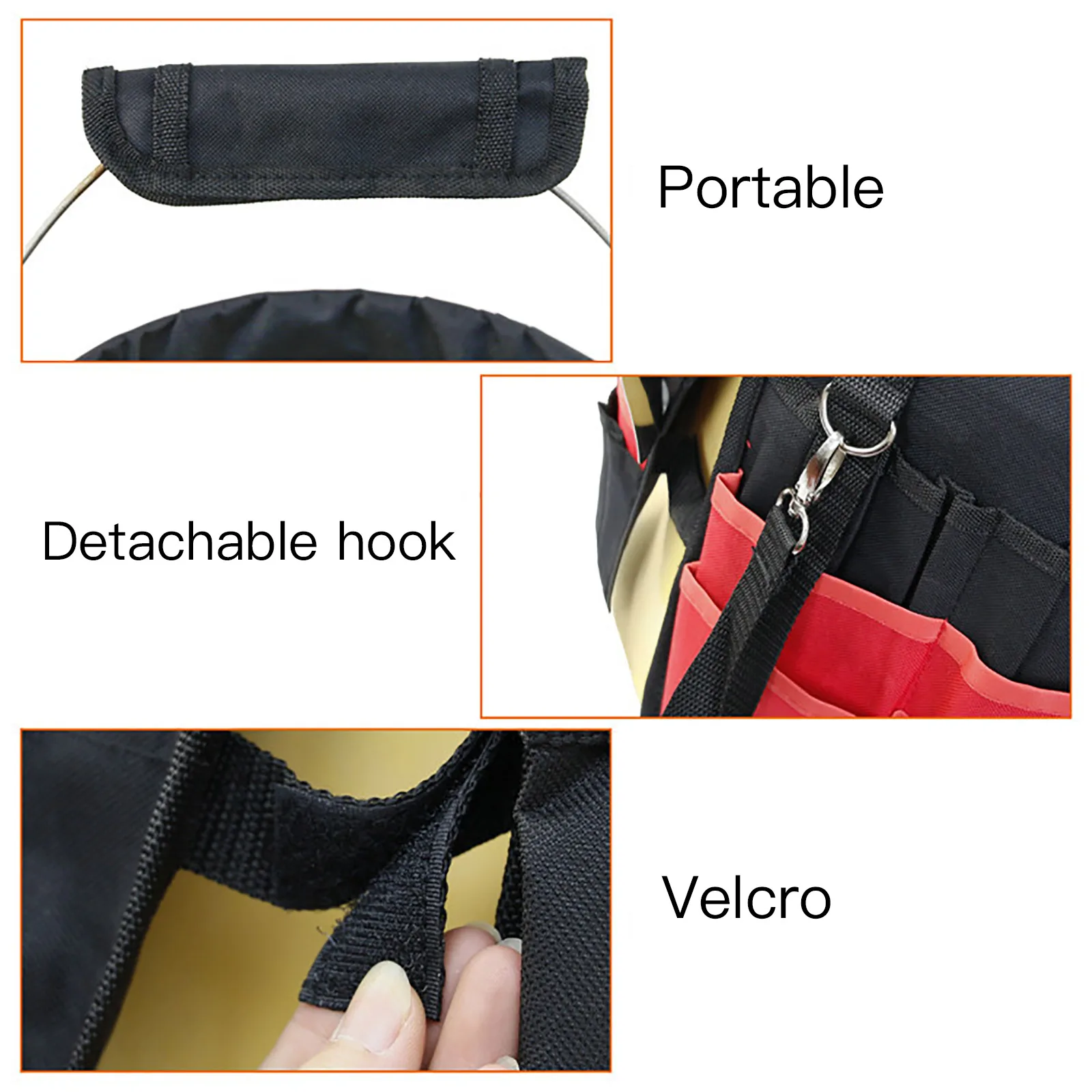 

With 42 Pockets Planting Bag 42 Grids Pocket Gardening Tool Storage Bag Garden 600D Oxford Cloth Red Green Pouch Hand Tool