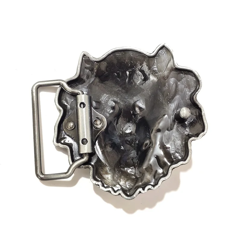 Роскошная брендовая мужская Тяжелая ременная пряжка однотонная в виде животного