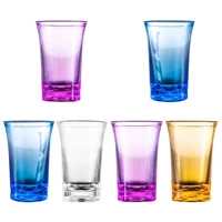 6pcs 1 2 ounce shot glass heavy base shot glass set party bar whiskey shot glass with elegant appearance and high quality