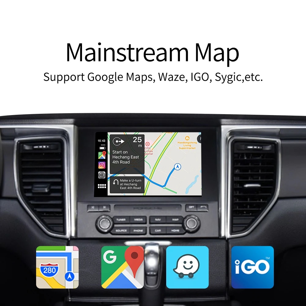 Carlinkit 718/911 Mirrorlink мультимедийный плеер беспроводной для Porsche Carplay Macan Panamera Cayenne Android
