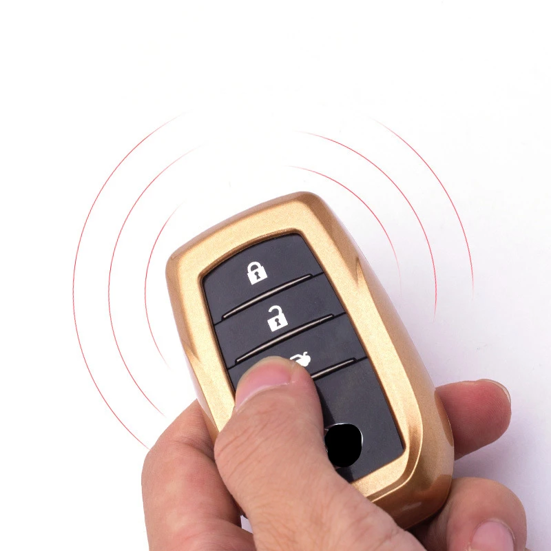 Car key case For Toyota Camry Coralla Crown RAV4 Highlander 2015 3 Buttons paint auto product car accessories new | Автомобили и