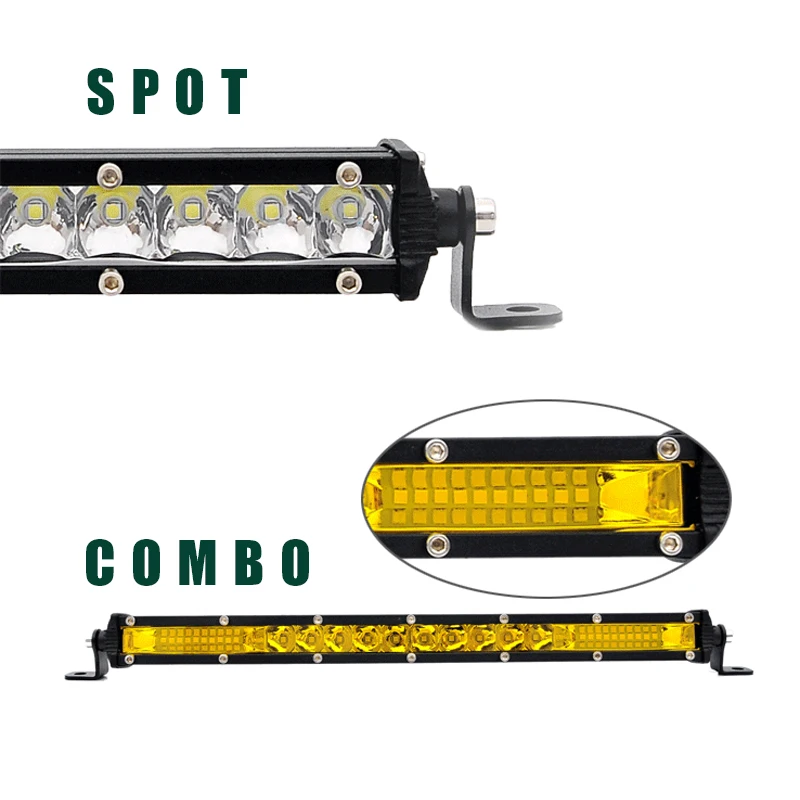 7-дюймовый светодиодный светильник сверхтонкий 12 В для мотоцикла вездехода