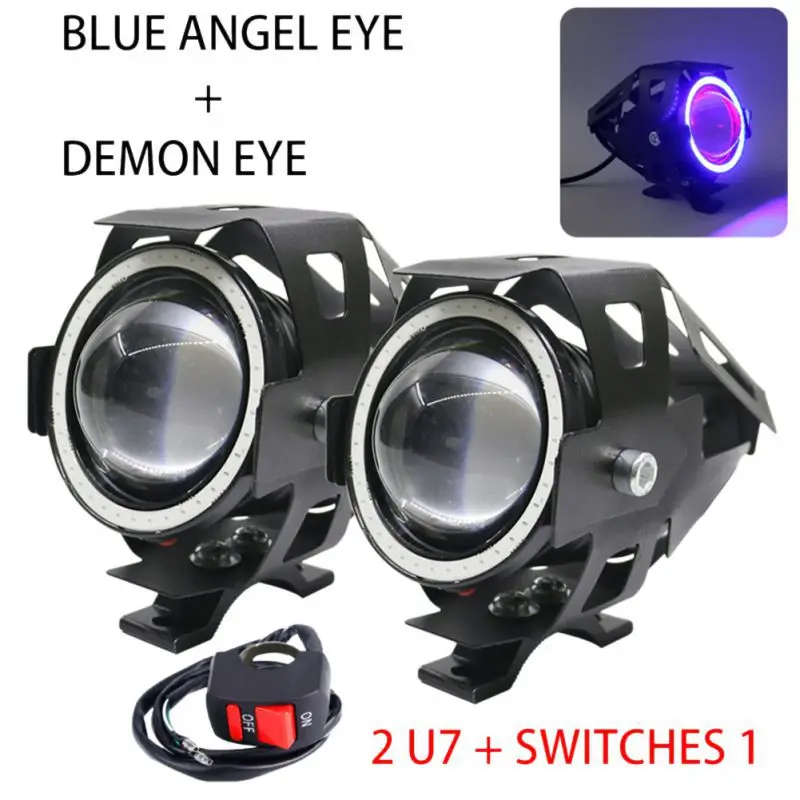 Фара для мотоцикла 2x125 Вт суперъяркая светодиодная фара велосипеда аксессуары