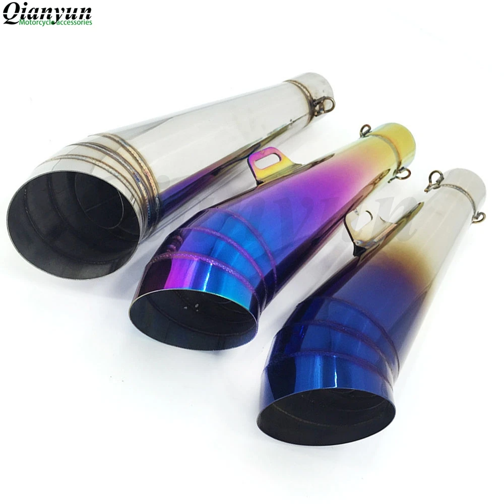 

Universal 51mm Motorcycle parts Exhaust Stainless Steel Motorbike Exhaust Pipe For Yamaha R1 ER6N CBR250R r3 r6 fz8 xmax vmax FZ