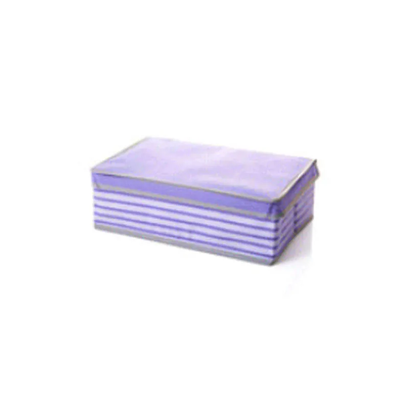 purple S Инструменты для хранения игрушек, органайзер для мелочей, многофункциональный нетканый контейнер для косметических принадлежностей, складная коробка для хранения одежды - Цвет: purple S