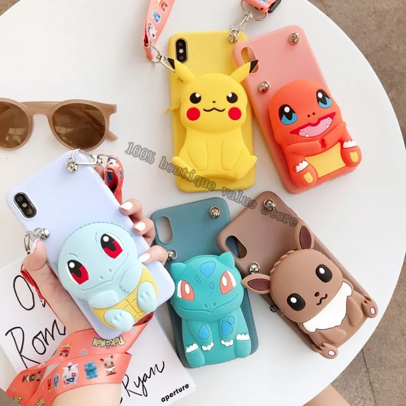 Чехол для телефона с покемоном Пикачу IPhone 7/ 8/ 8 Plus/X/XS/XR/XS Max/11/12/11 Pro/12 Pro/милый