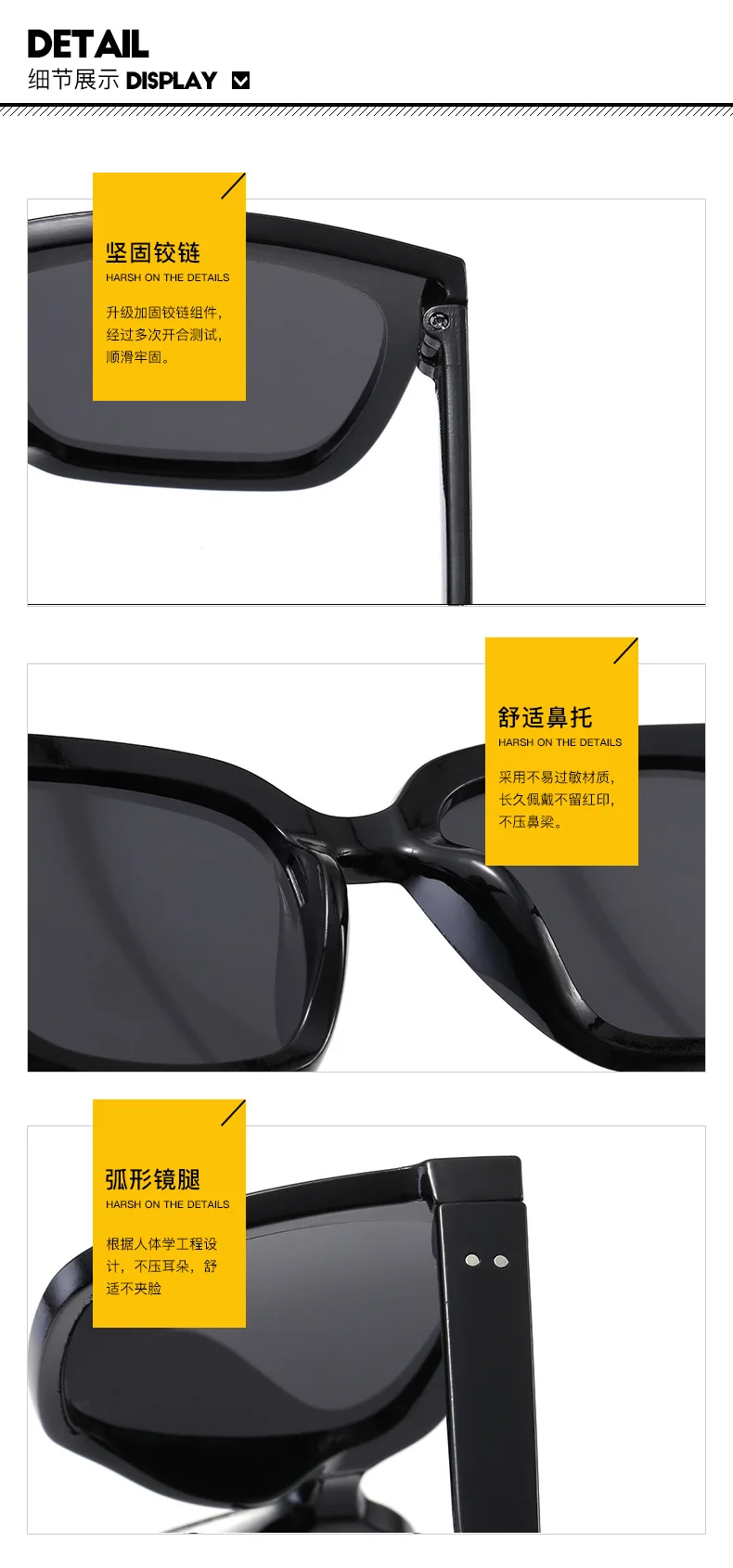 Солнцезащитные очки Квадратные для мужчин и женщин UV 400 винтажные брендовые