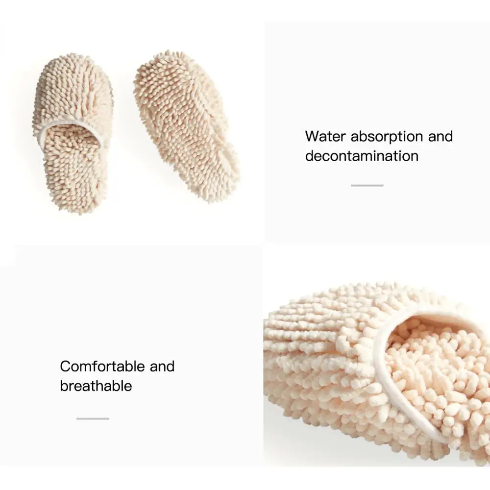 

Floor Slipper Cleaner Shoes Washable Chenille Mop Slippers Floor Cleaning Dusting Slippers House Cleaning Tools