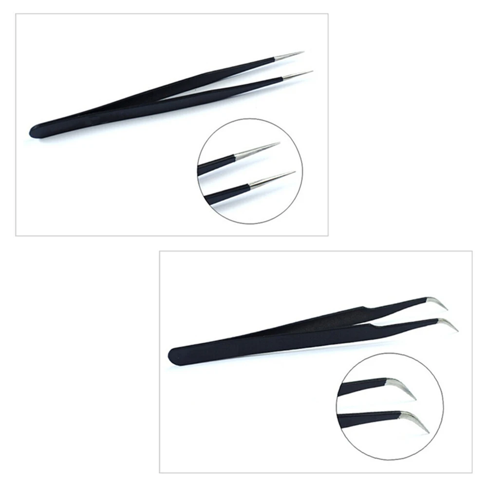 

Tweezers Straight Curved Anti-Static Nail Nipper Picker Rhinestone Nail Art Lovers Diy Making Design Hand Tool