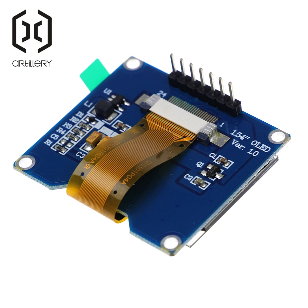 1,54 дюймовый белый OLED дисплей модуль 128x64 SPI IIC интерфейс OLED экран 3,3-5 в UART