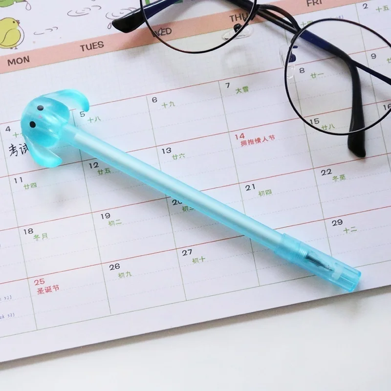 Креативный милый кролик с большими ушами Пластик гелевая ручка Прекрасный Kawaii из