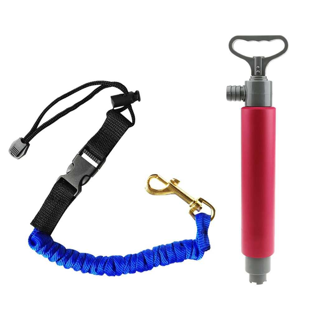 Каяк поручень ручной Трюмный насос + Весло Поводок Спиральный шнур с