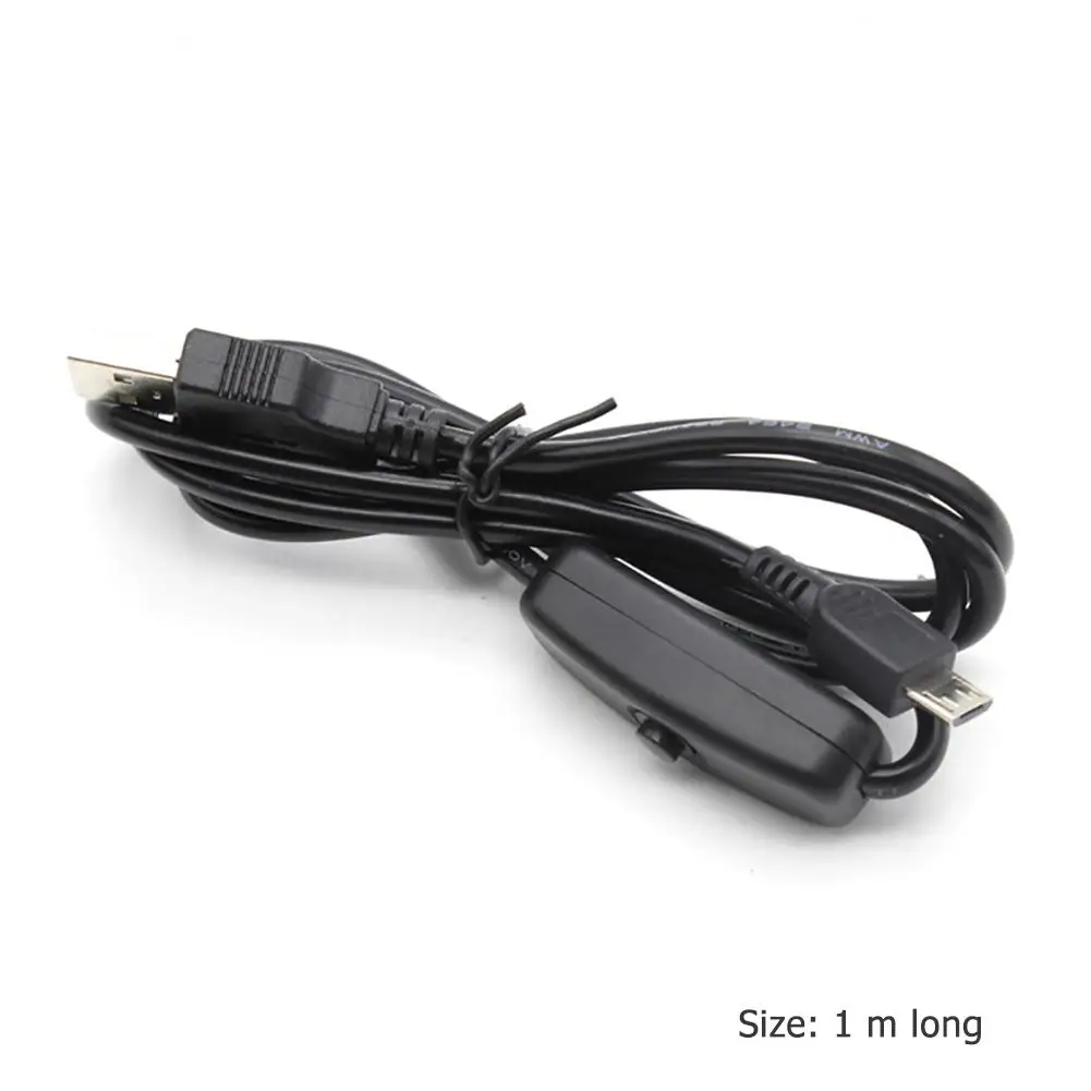 USB к Micro USB-кабелю 3 А зарядное устройство шнур питания с переключателем ВКЛ/ВЫКЛ