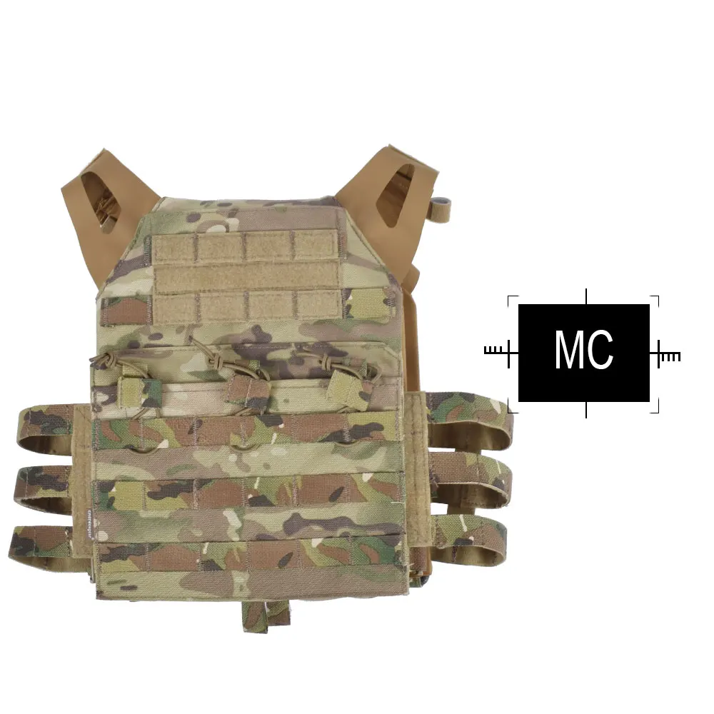 Emersongear Тактический Жилет Molle СКП жилет airosft Пейнтбол Молл жилет с груди защитная пластина Перевозчик Мультикам EM7344 - Цвет: MC1000D