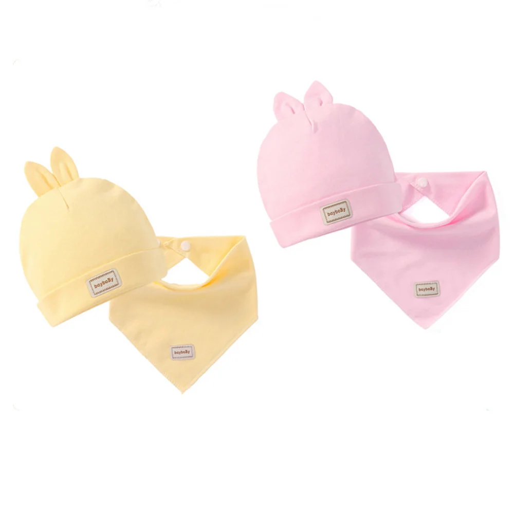 Осенние аксессуары Слюнявчики Наборы полотенец хлопковые теплые шапки с