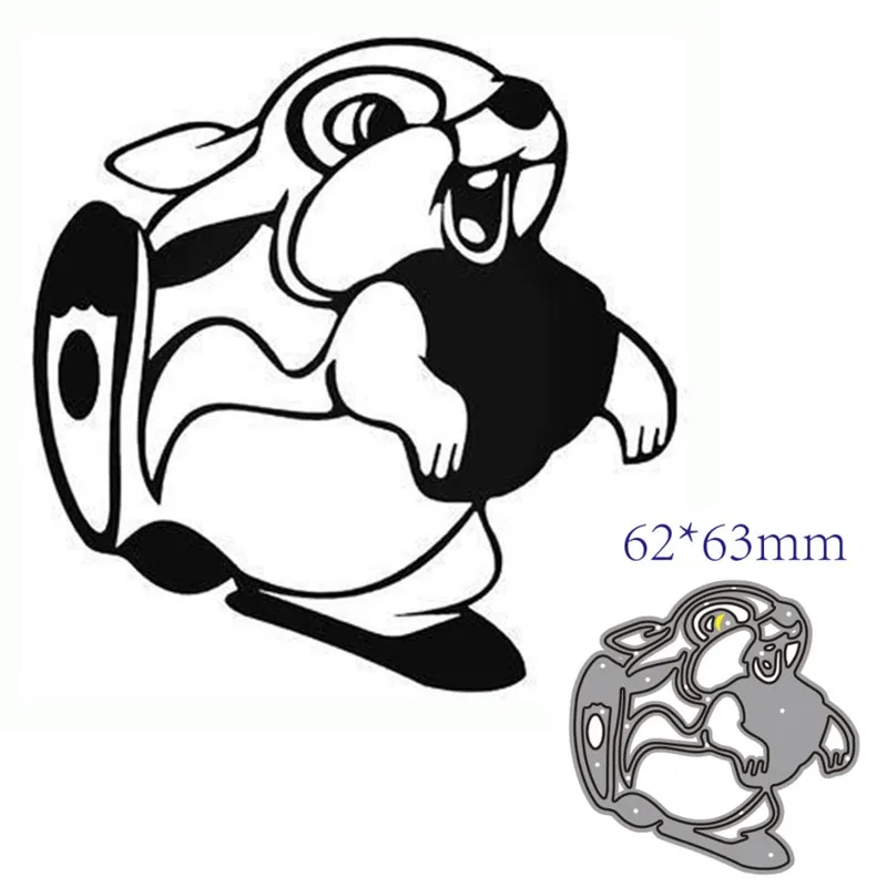 

metal cutting dies cut die mold rabbit decoration Scrapbook paper craft knife mould blade punch stencils dies