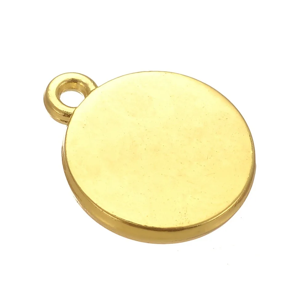 Skyrim полированные Пустые Подвески Сделай Сам гравировка серебряный золотой кулон