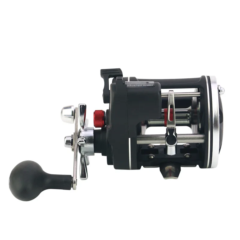 

WOEN Nylon wheel body Sea fishing Drum wheel ACL30 counter Fishing reel Centrifugal brake Speed ratio: 3.8:1