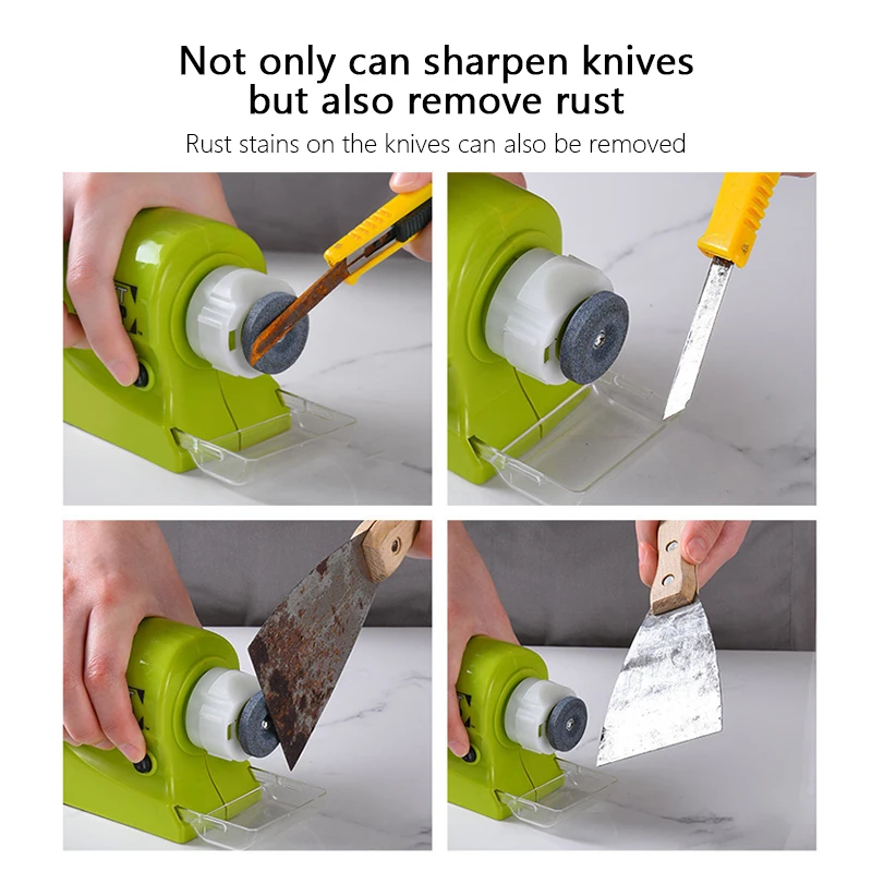 

Professional Electric diamond sharpener suitable anti-skid silicone for knife scissors Multifunction high speed kitchen Tools