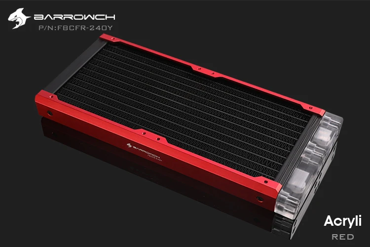 Встроенный радиатор Barrowch модульный 240 мм акриловый/POM съемный подходит для