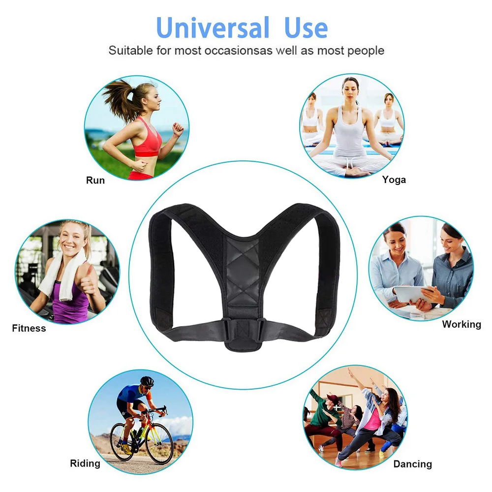 Корректор осанки для мужчин и женщин выпрямитель спины поддерживающий пояс