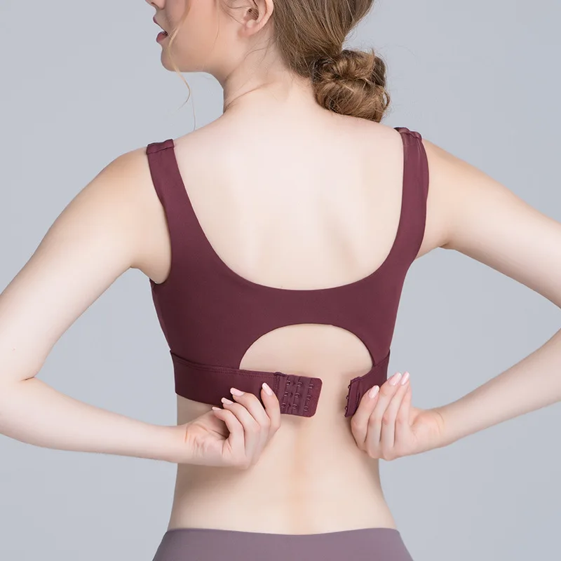 Новый Быстросохнущий женский спортивный бюстгальтер для фитнеса и бега