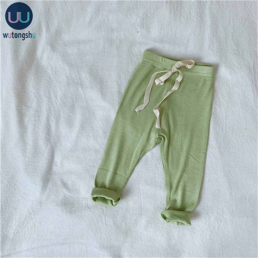 3 шт./лот штаны для маленьких мальчиков и девочек трикотажные осень зима детские