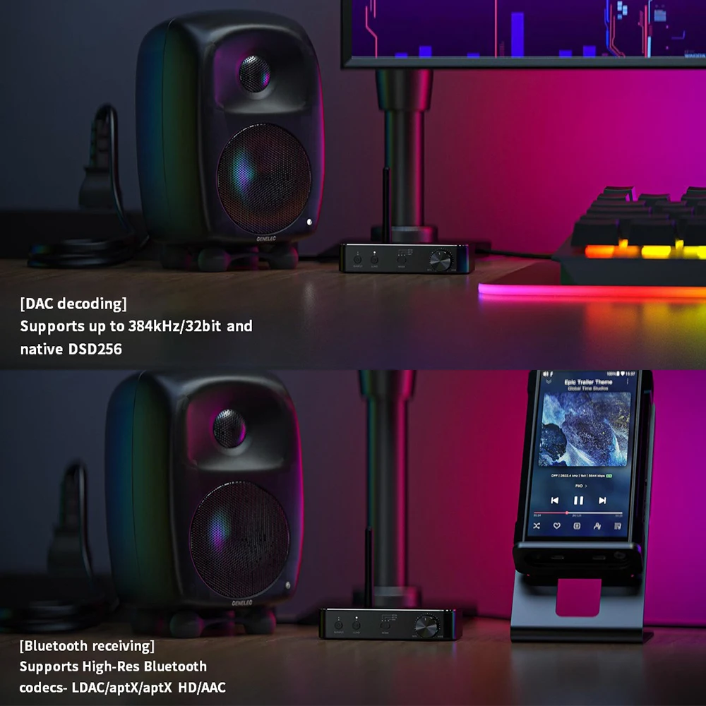 Hi-Fi аудио Bluetooth FiiO BTA30 PRO EA9038Q2M USB DAC декодер усилитель XMQS PC ТВ-трансмиттер ресивер AptX