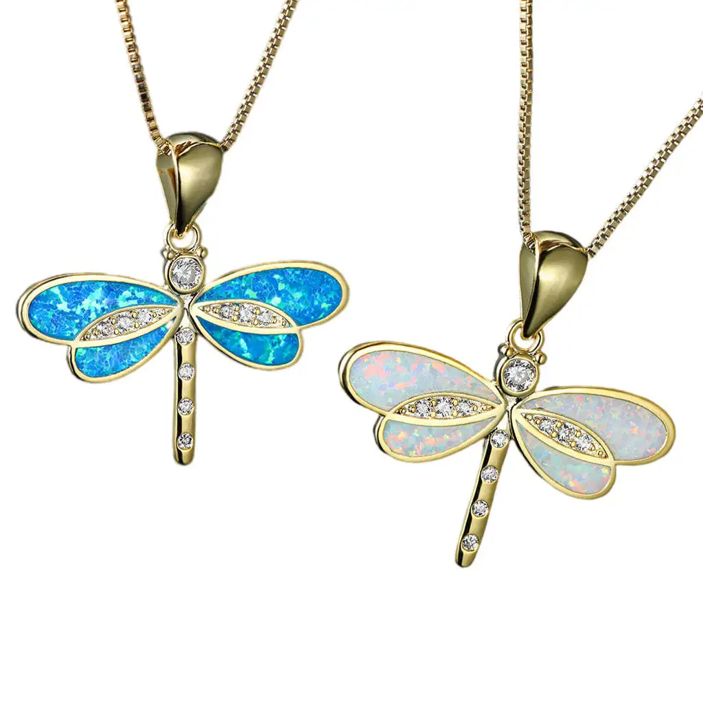 

Изящная Изысканная подвеска в виде стрекозы ожерелье с искусственным кристаллом Очаровательные простые ювелирные изделия для девочек сва...