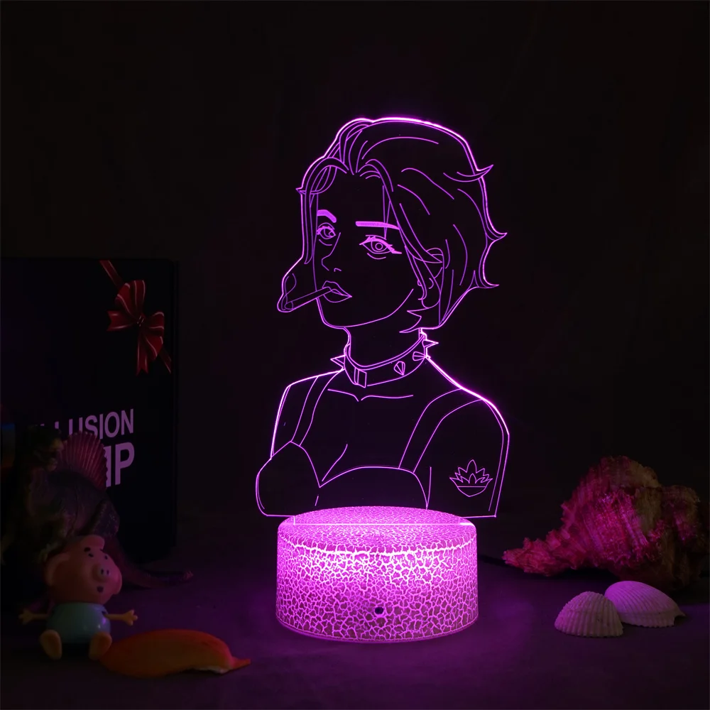 

Anime Nana Figure 3d Lamp Nightlight Kids Child Bedroom Decor Light Manga Gift For Cool Girls NaNa osaki Dropshipping