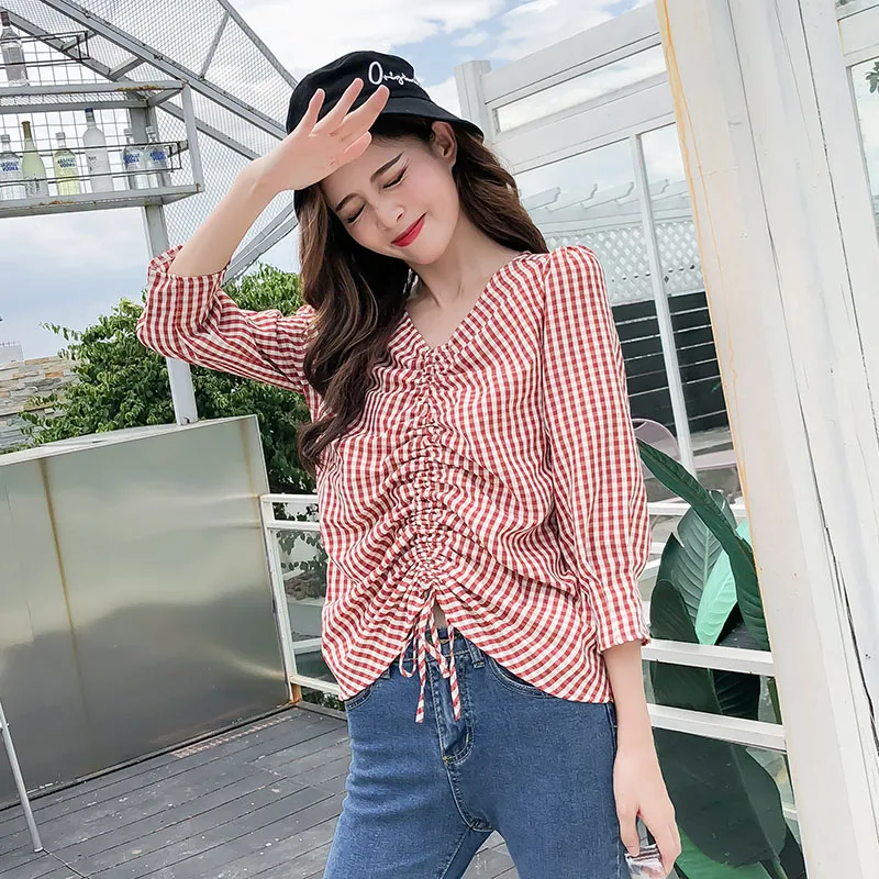 Женские рубашки новинка 2020 весна-осень длинный рукав свободный женский