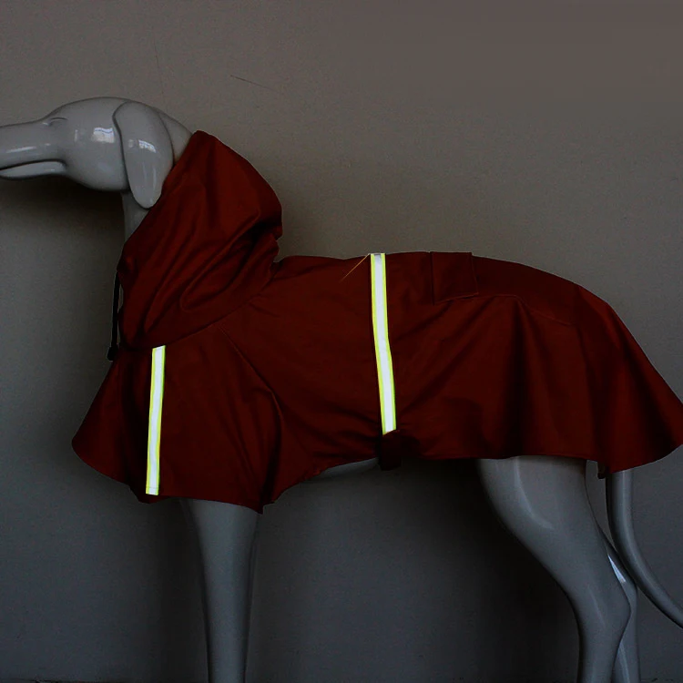 Водонепроницаемый плащ-дождевик для собак светоотражающий маленьких и средних