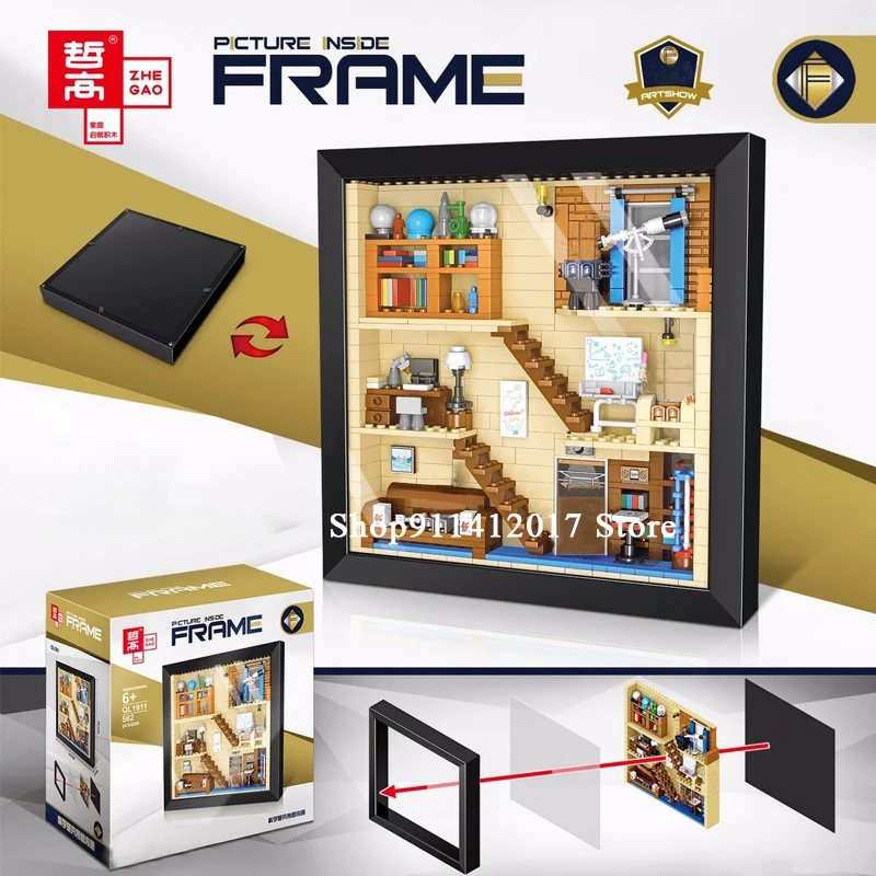 

QL1911 внутри рамки волшебного Замковая роспись строительный блок кирпичная стена картина без рамки 3D в заказе будет отправлена модель идея с...