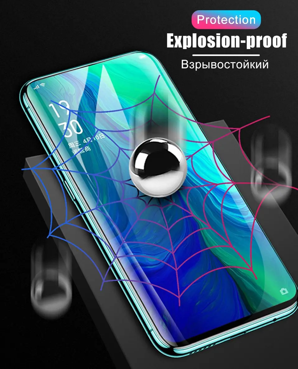 6D закаленное стекло для OPPO Reno 2Z 2 Reno2 Z Защитное стекло для экрана полное покрытие для OPPO Realme 5 Pro X Q C2 A9 AX5S пленка