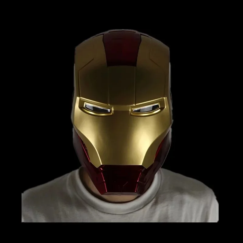 

Disney Marvel Avengers Iron Man Helmet Cosplay 1:1 Light Led Ironman Mask PVC Action Figure Toys