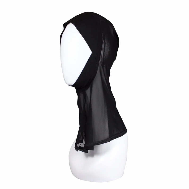 mesh islamic hijab Muslim head coverings inner scarf full cover turban women instant stretch jersey cap headscarf |