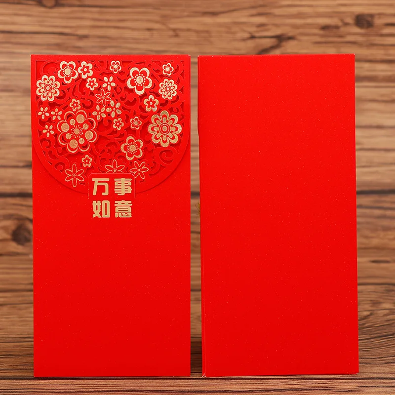 20 шт свадебный красный конверт в китайском стиле с золотым тиснением и полым