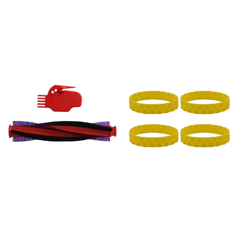 

4 упаковки для Irobot для робота-пылесоса Xiaomi Mijia Roborock со щеткой, роликовая сменная щетка