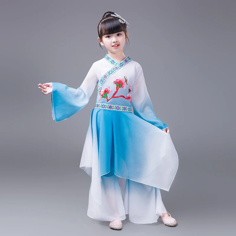 Новые женские детские классические танцевальные костюмы Yangko фанатные танцы с