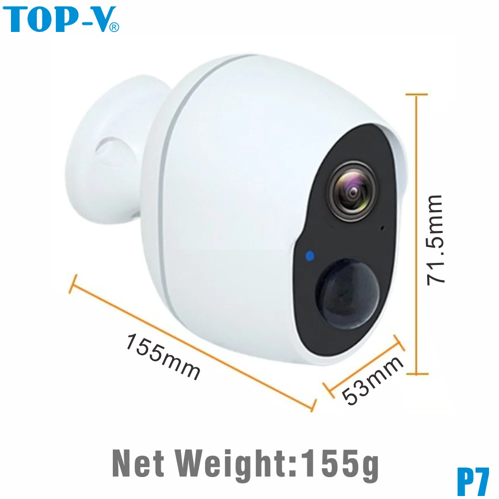 

Беспроводная Мобильная сигнализация Tuya HD Smart Home 18650, Wi-Fi аккумуляторная камера видеонаблюдения