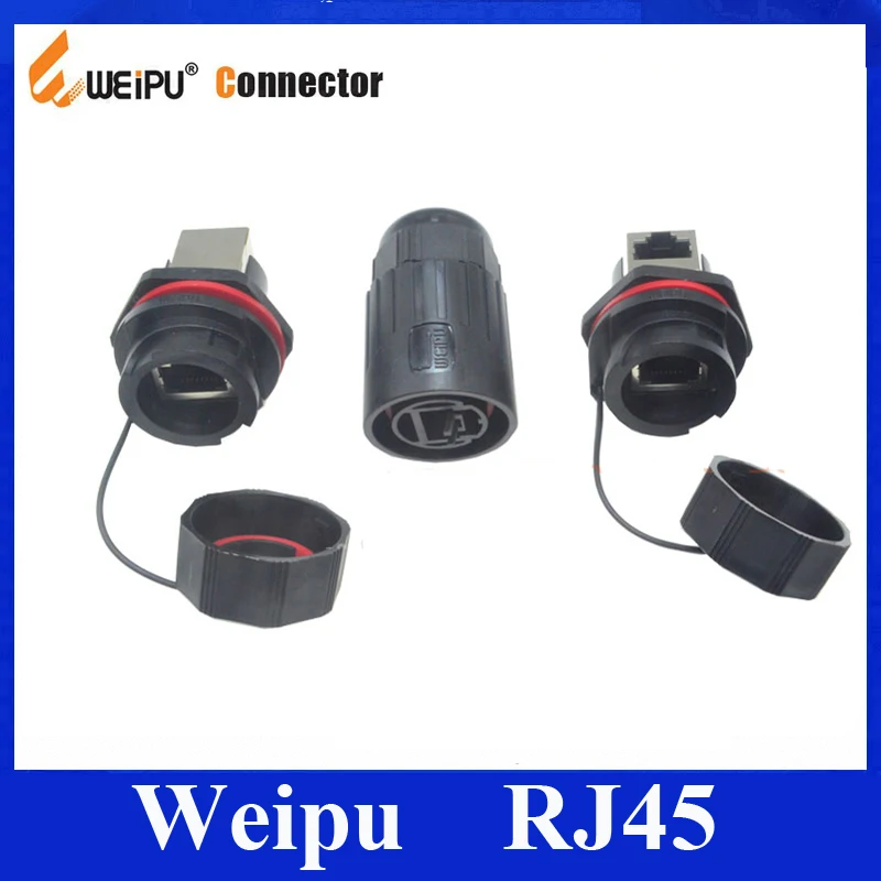 Оригинальные Weipu RJ45 сетевой разъем IP67 водонепроницаемый штекер RJ45F6 гнездо RJ45F71RA